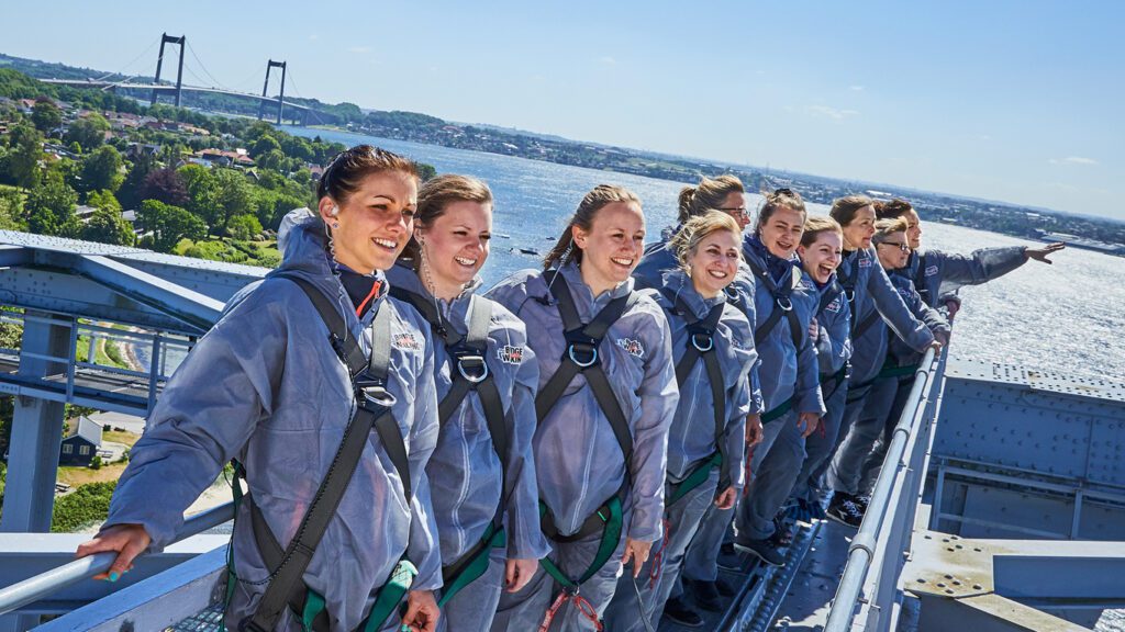 Bridgewalking på den gamle Lillebæltsbro