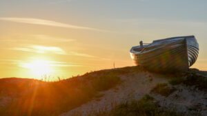 Stranden i Gilleleje tæt på sommerhusene ved Udsholdt STrand