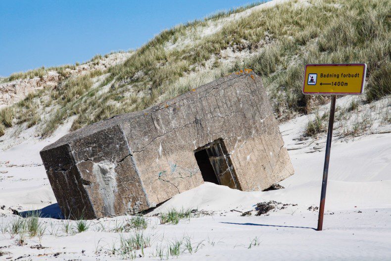 Bunker ved Hanstholm Bunkermuseum i Vestjylland