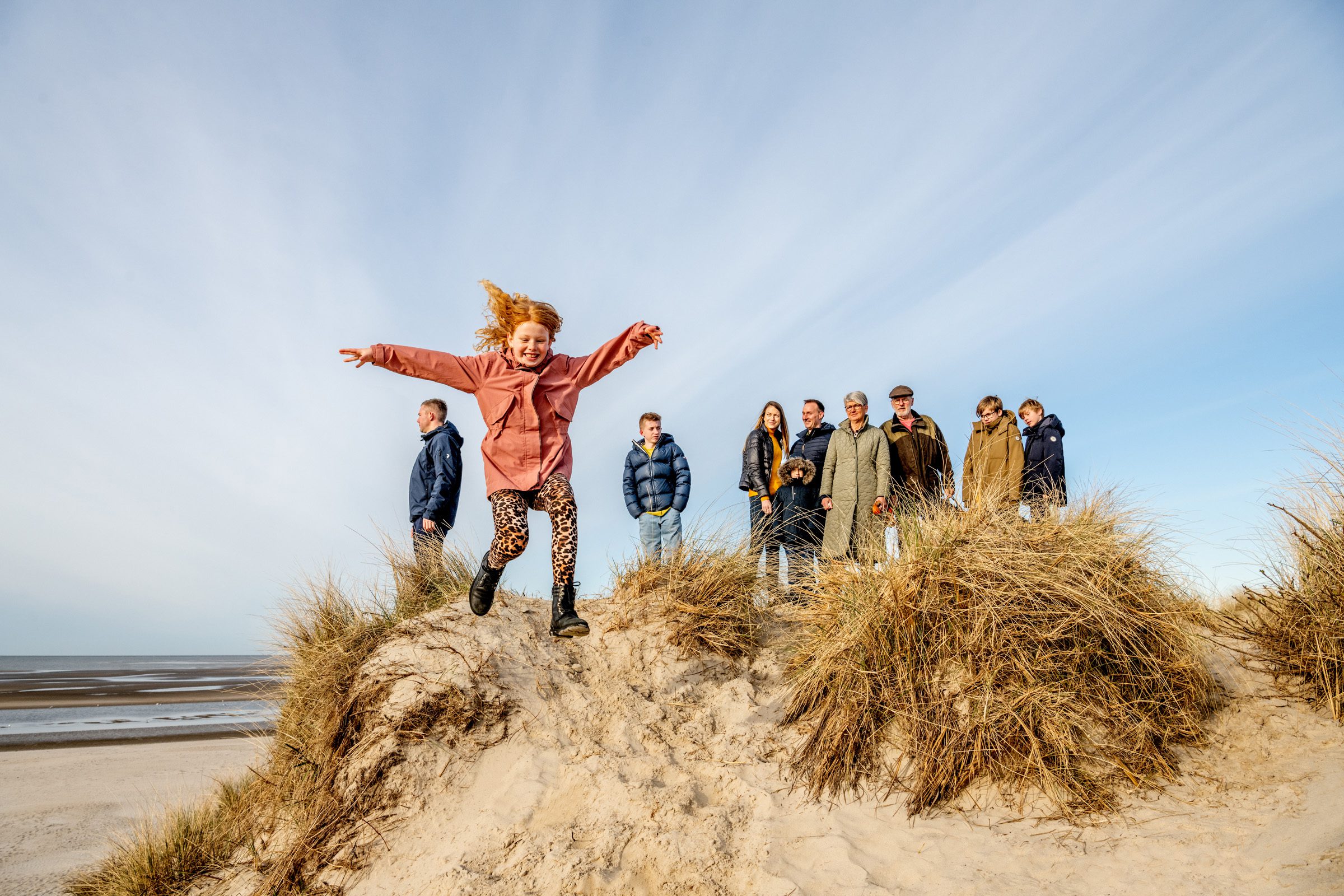 aftentur på stranden i sommerhuset
