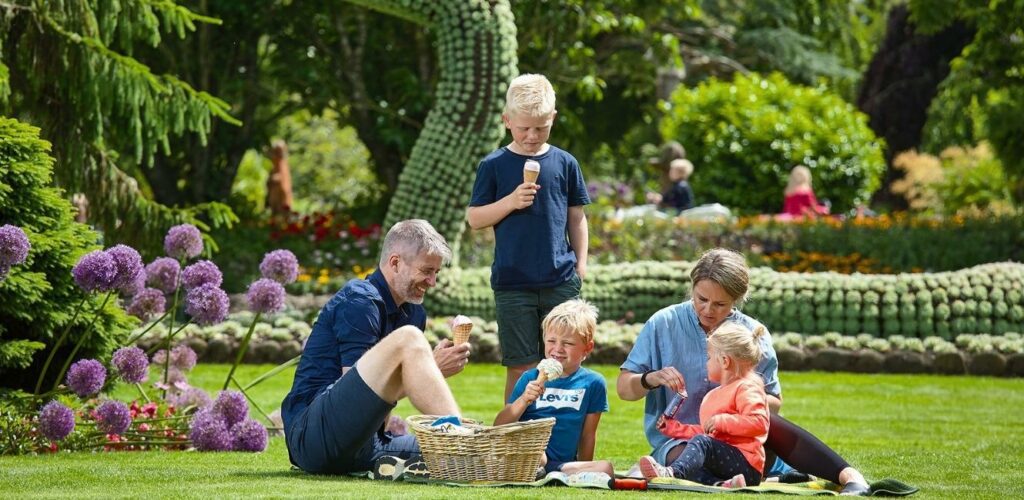 Der er plads til masser af hygge i blomsterparken