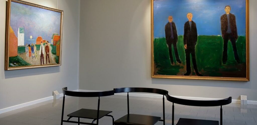 Malerier på museet