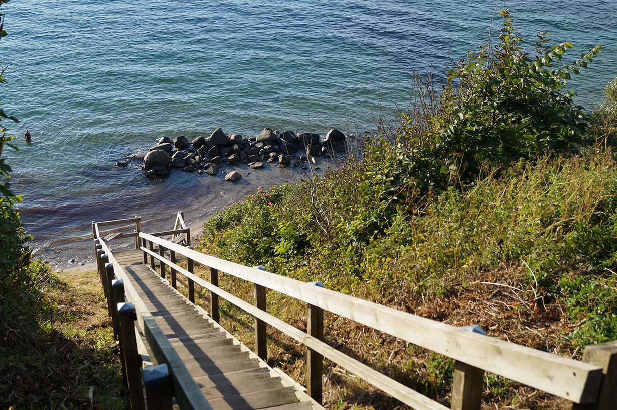 Stranden ved Vejby i Nordsjælland