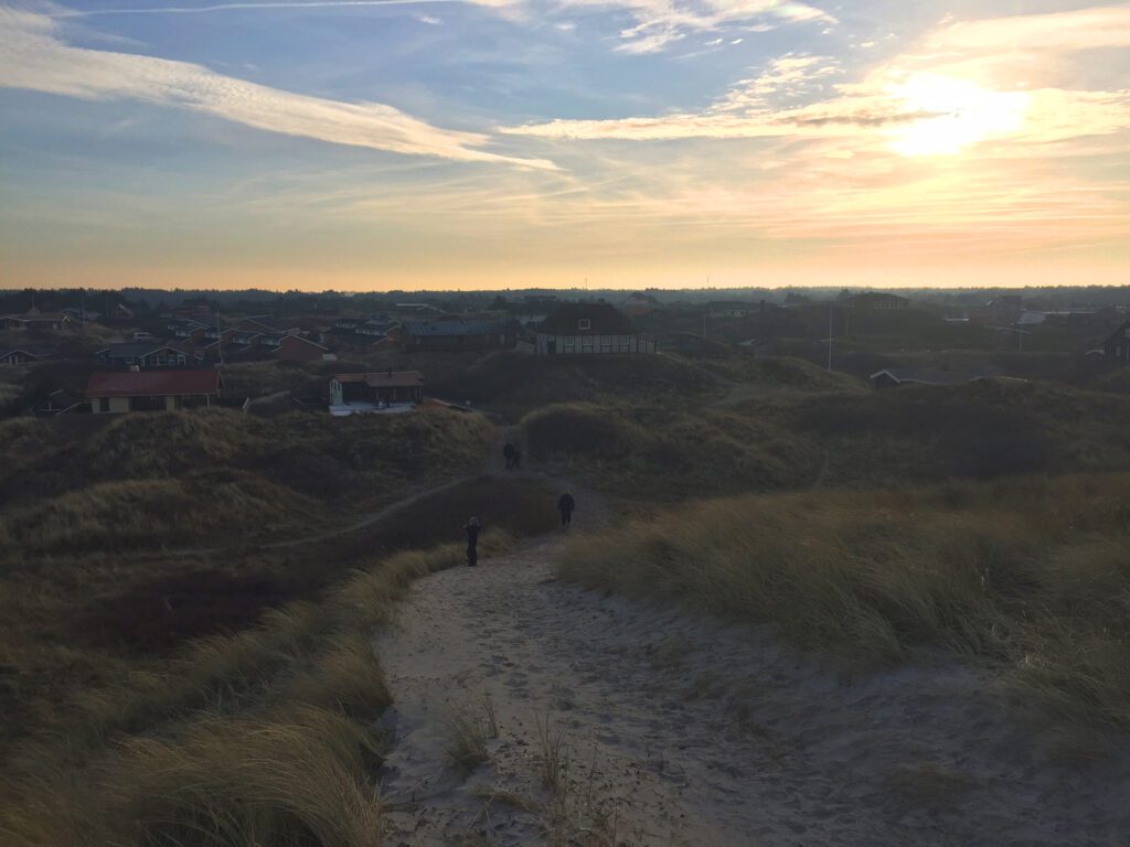 Solnedgang ved Vejers Strand