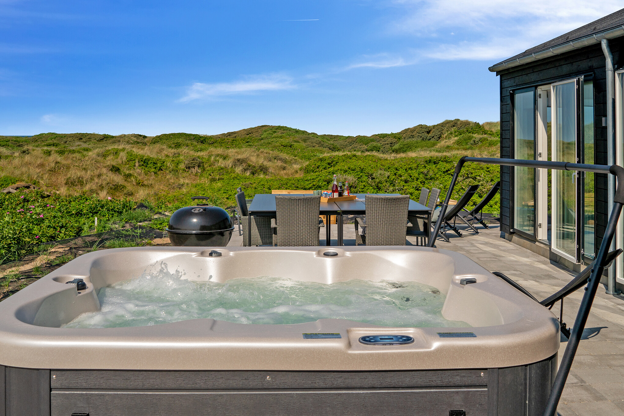 Sommerhus med udespa