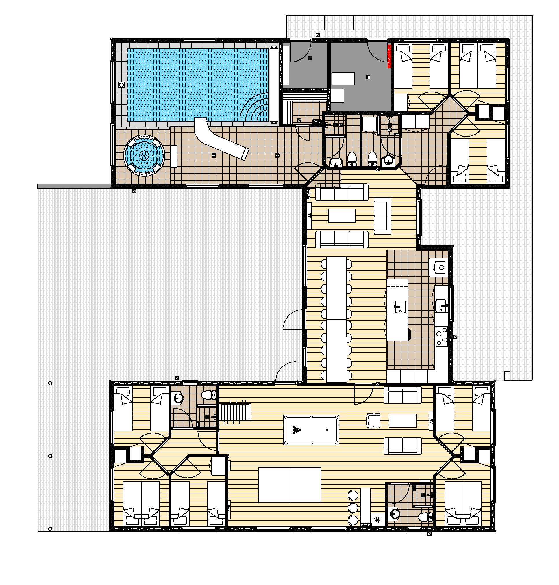 Grundriss Ferienhaus LHU469