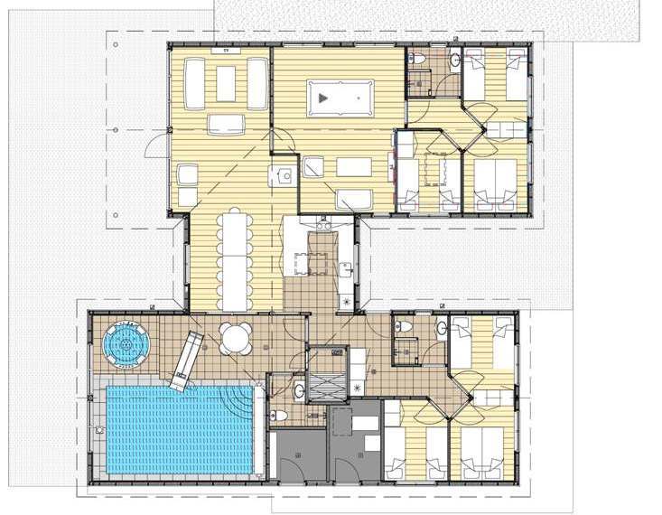 Grundriss Ferienhaus LHU299