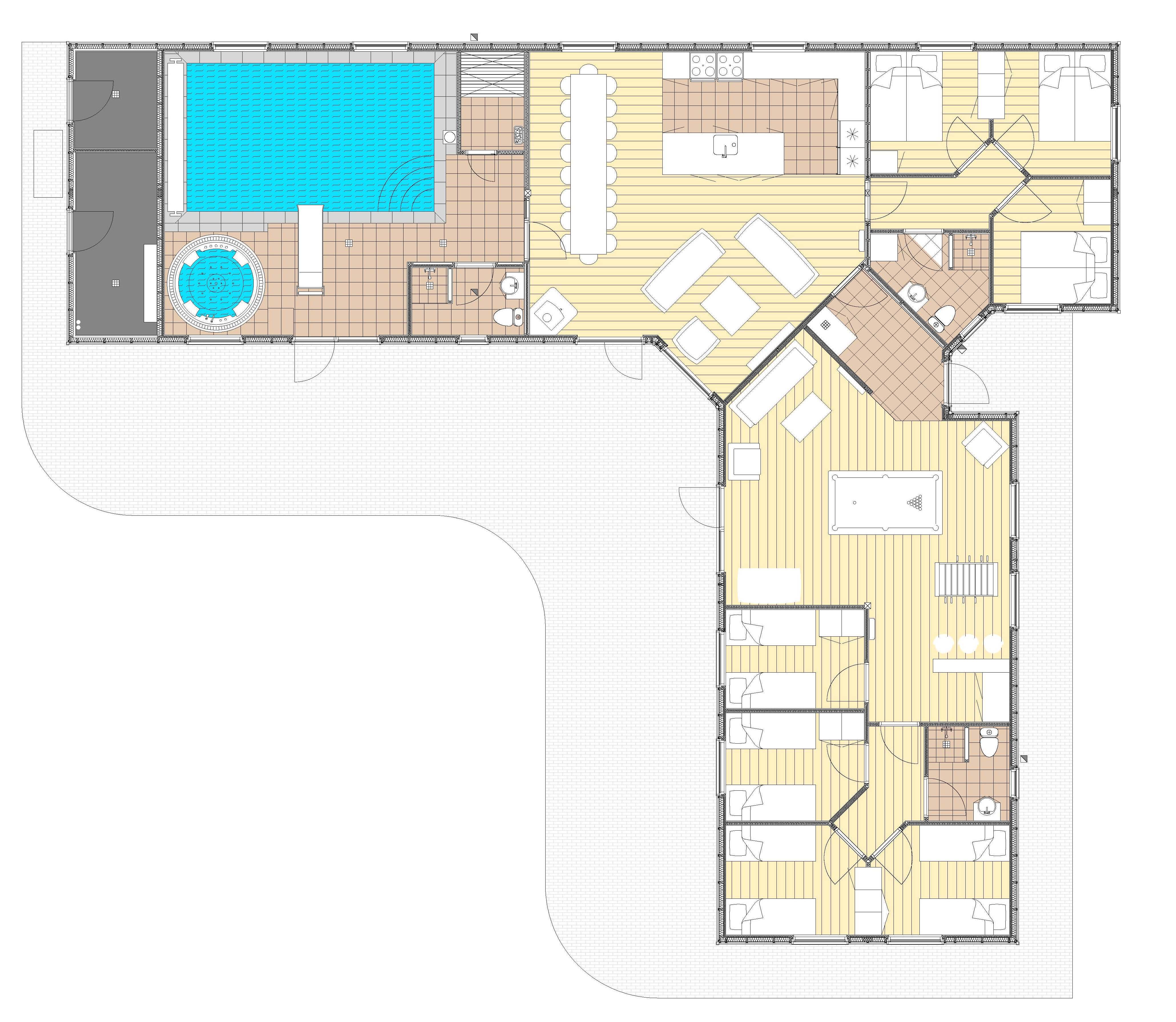 Grundriss Ferienhaus LHU251