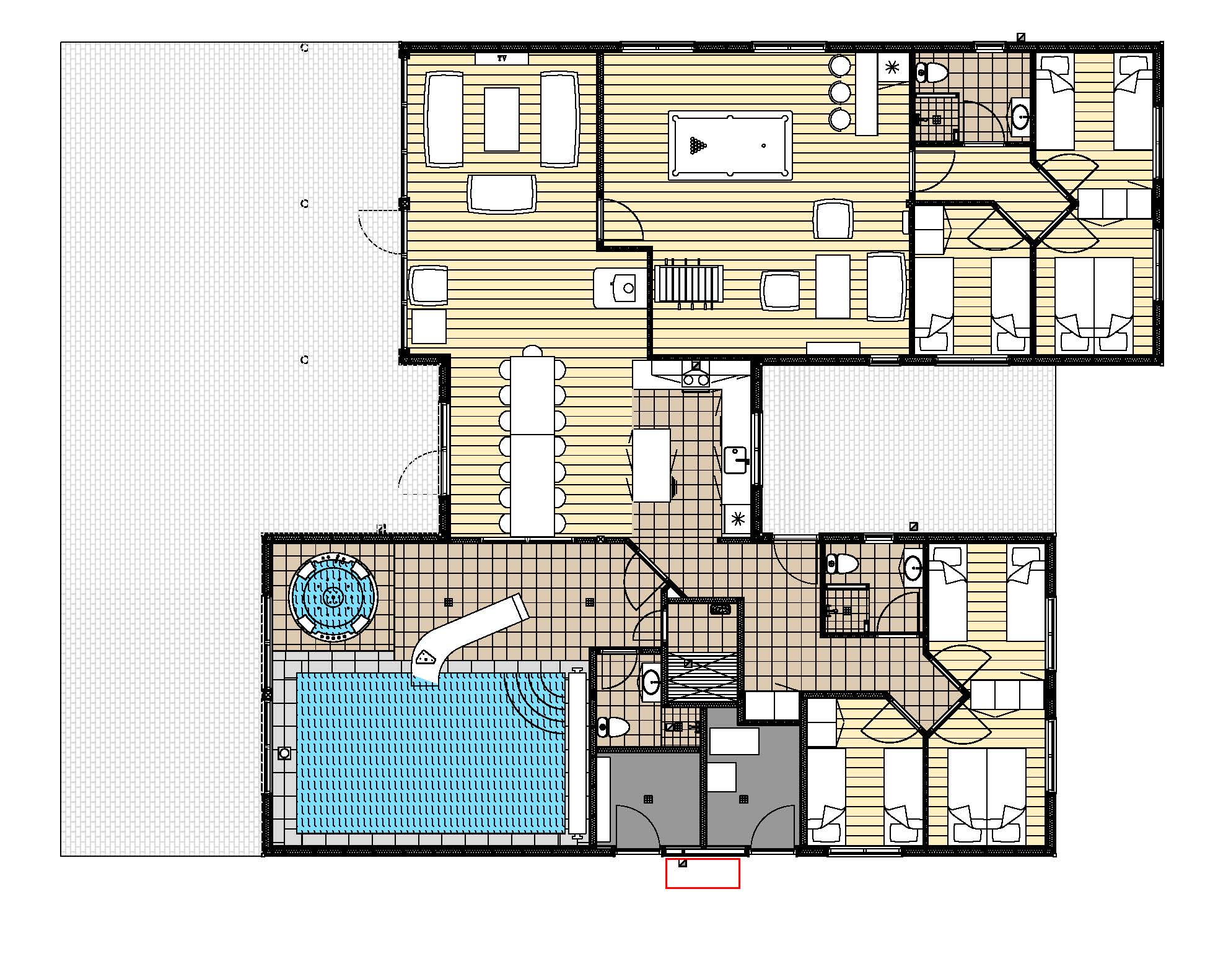 Grundriss Ferienhaus LHU459