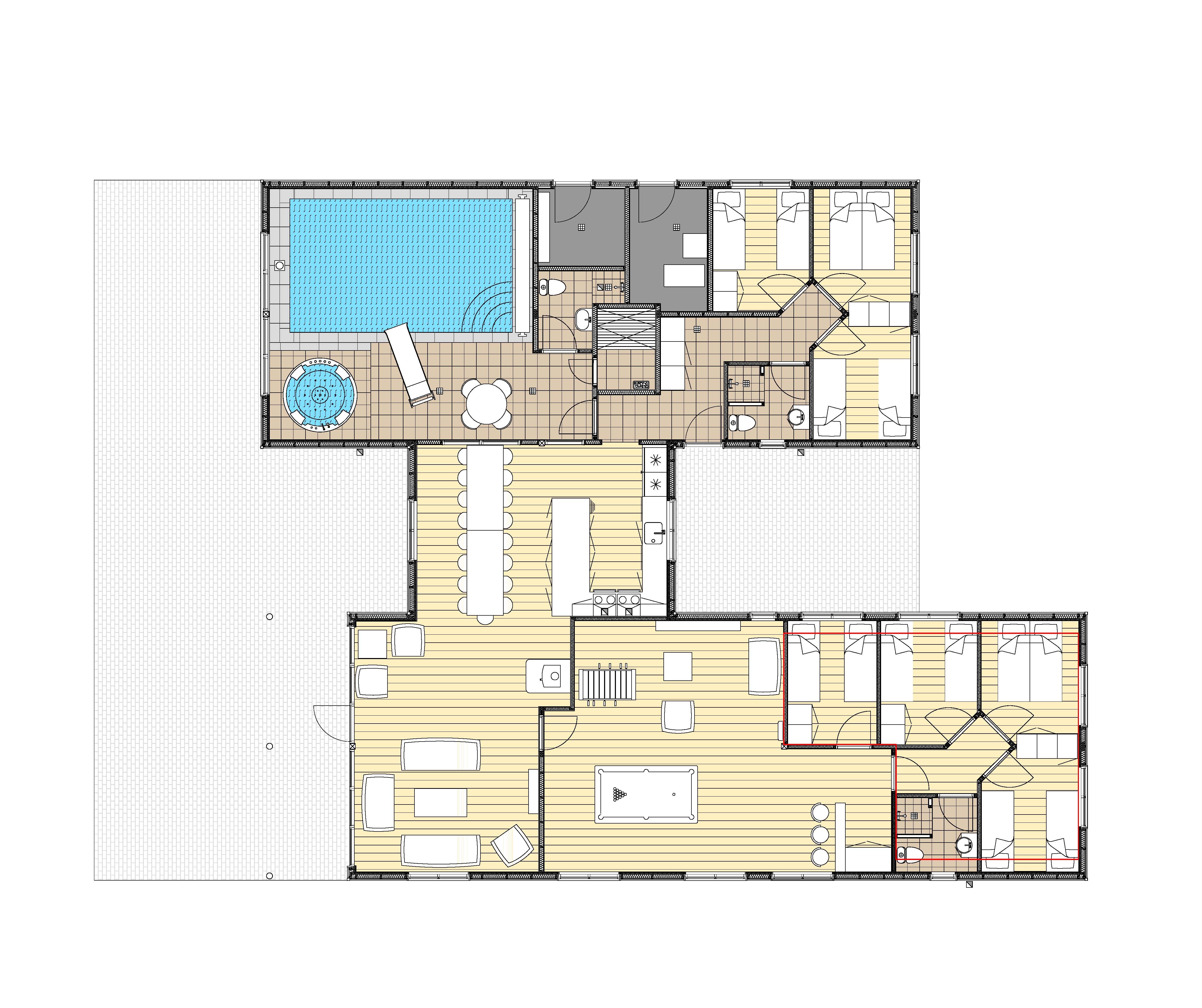 Grundriss Ferienhaus LHU272