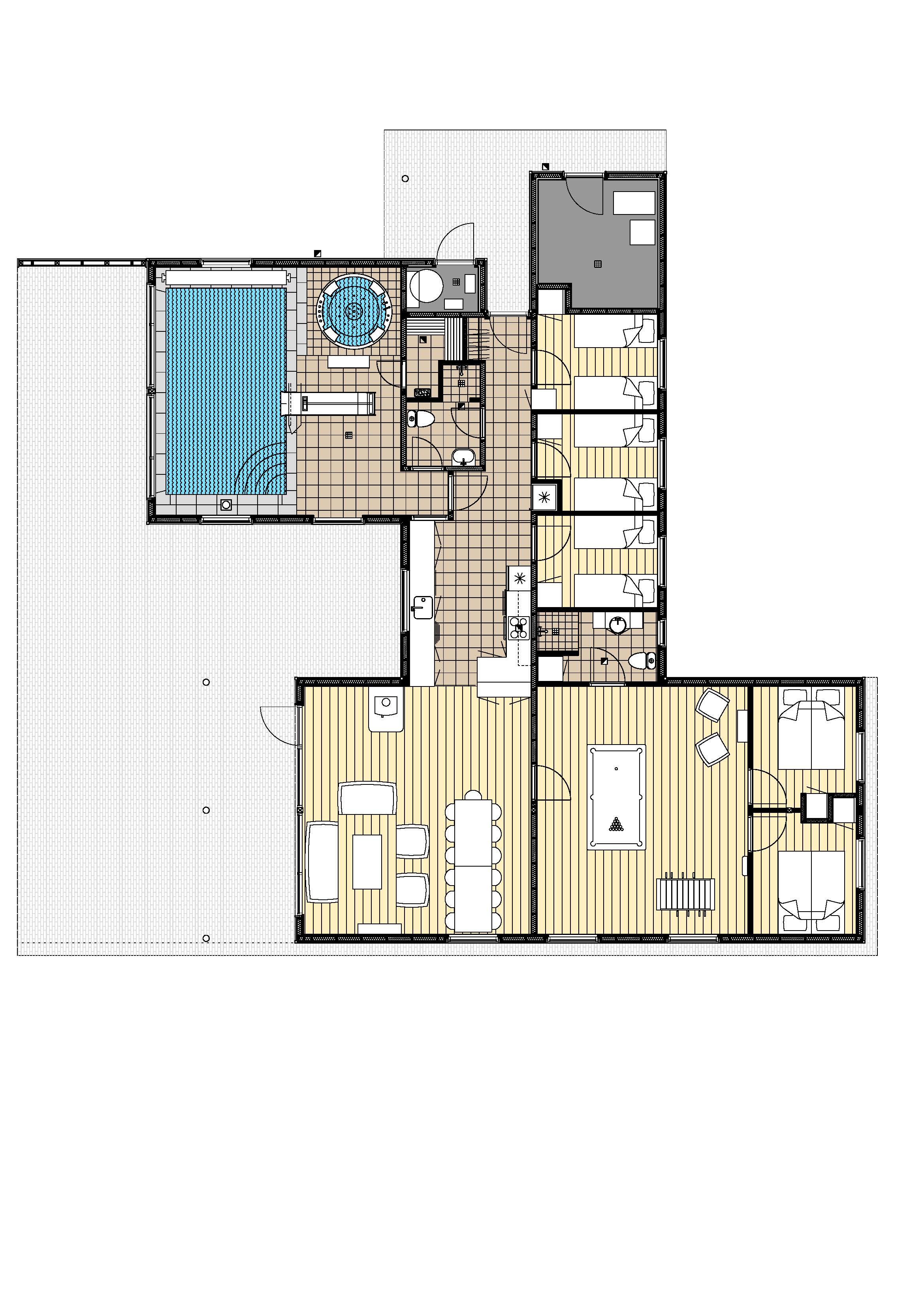 Grundriss Ferienhaus LHU452