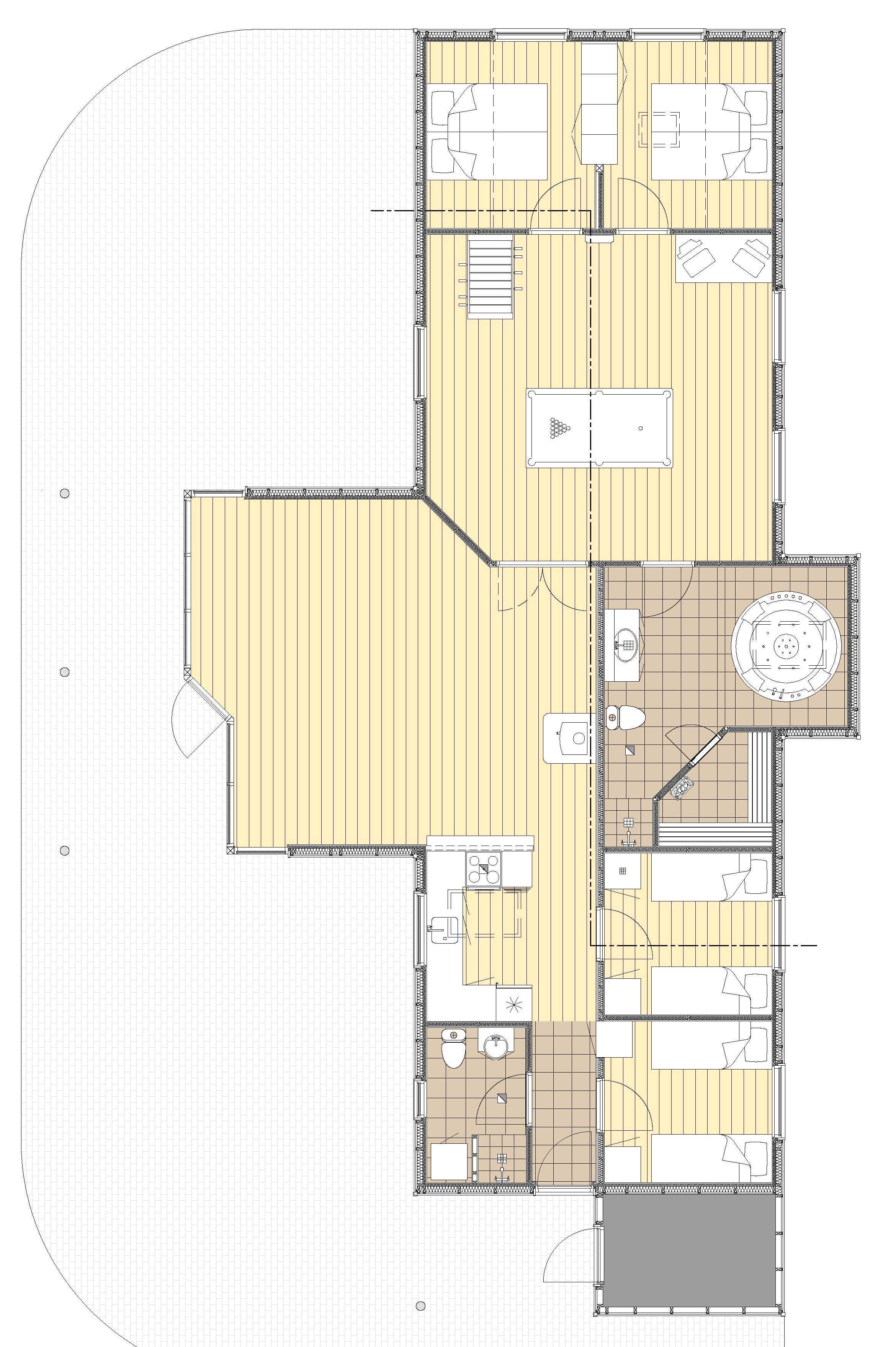 Grundriss Ferienhaus LHU232