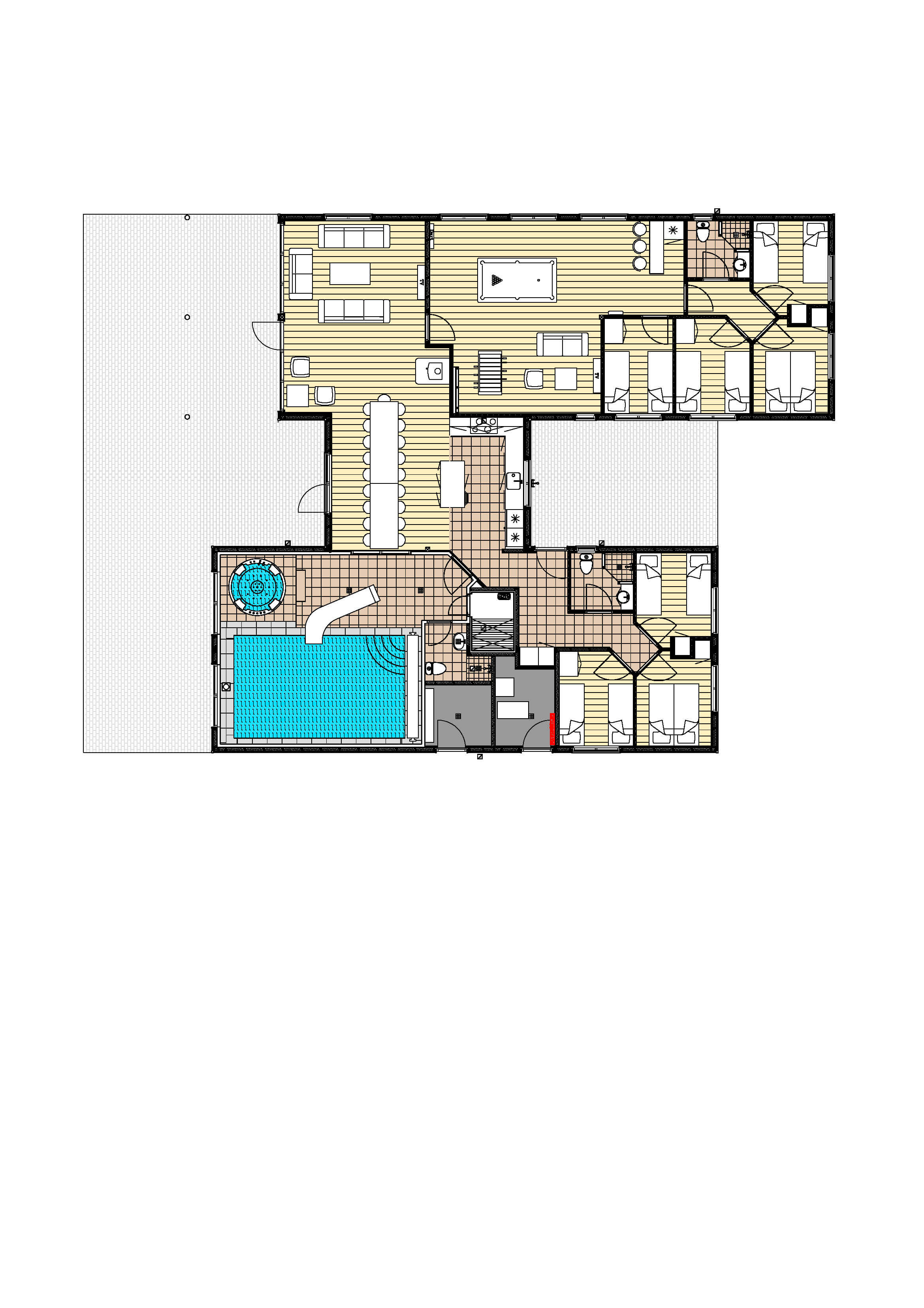 Grundriss Ferienhaus LHU506