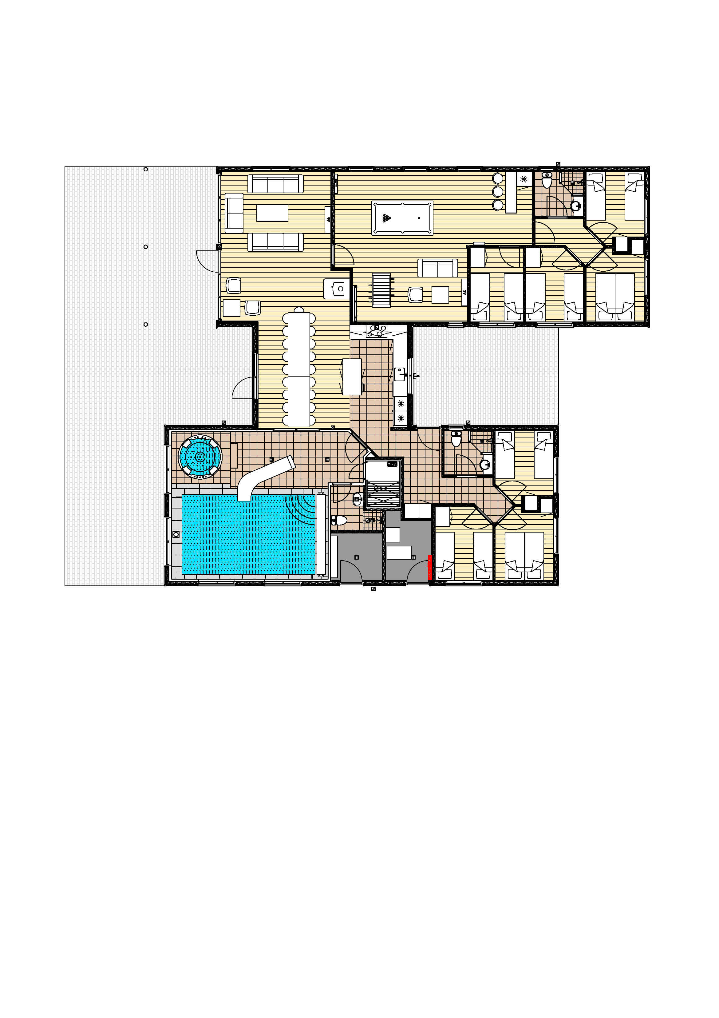 Grundriss Ferienhaus LHU503