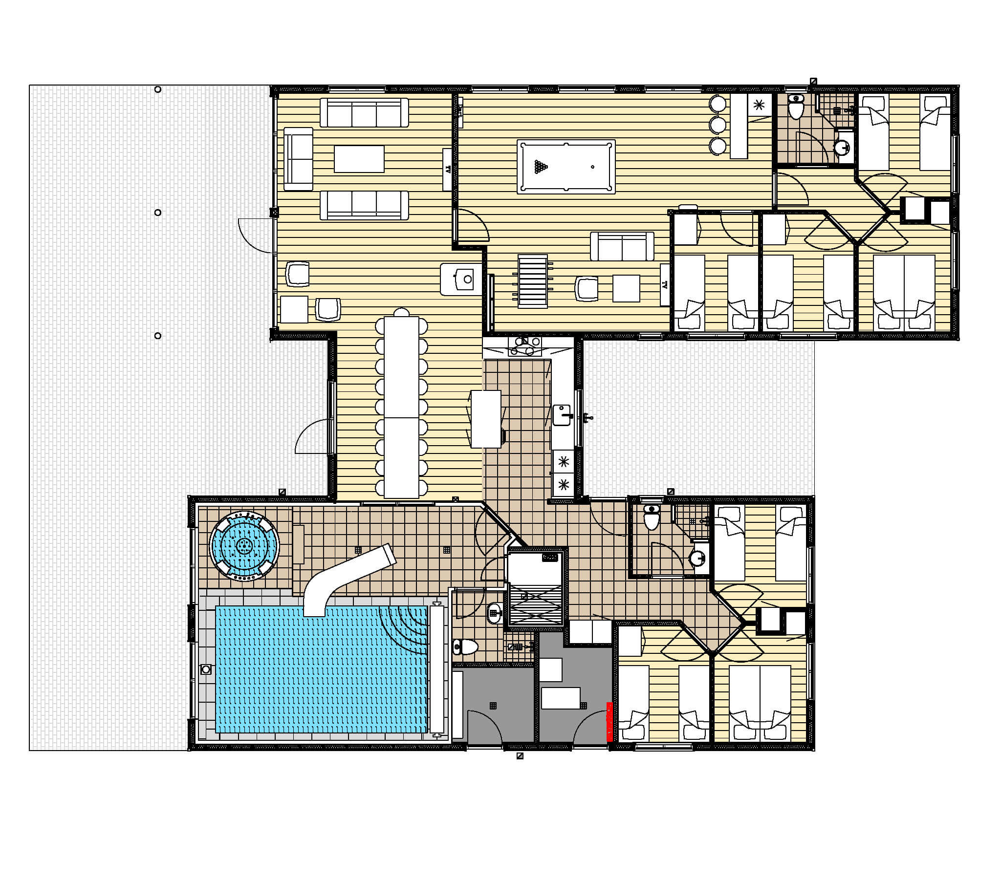 Grundriss Ferienhaus LHU507