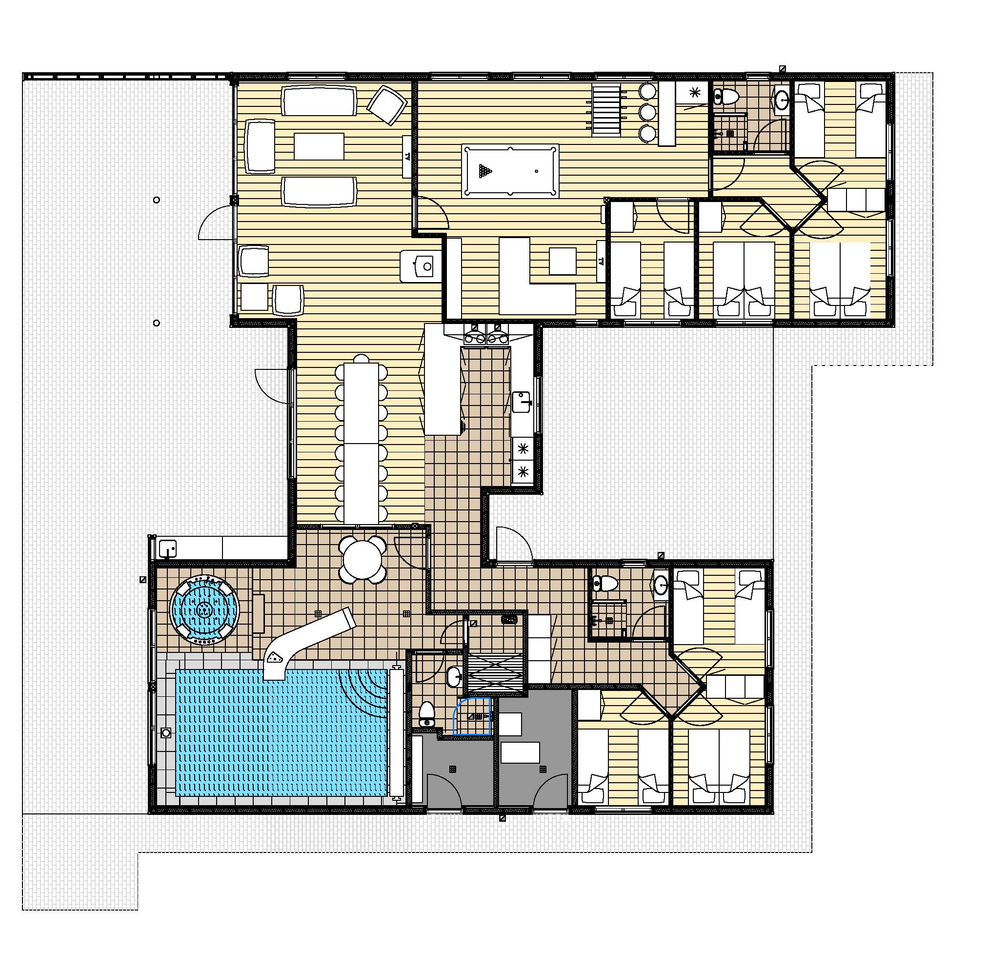 Grundriss Ferienhaus LHU413