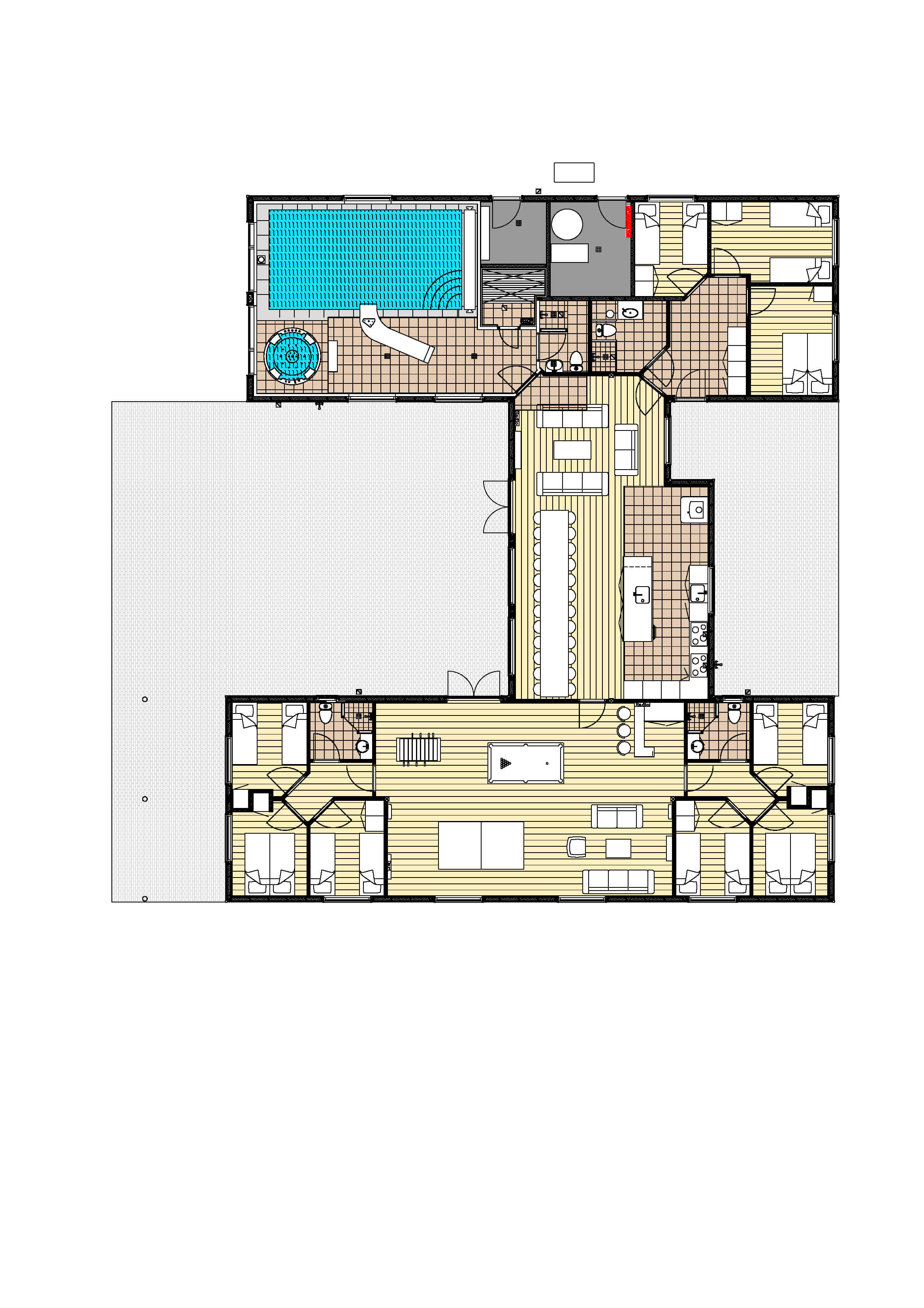 Grundriss Ferienhaus LHU470