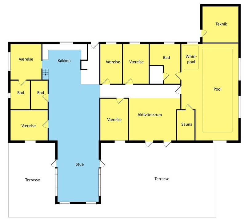 Grundriss Ferienhaus LHU626