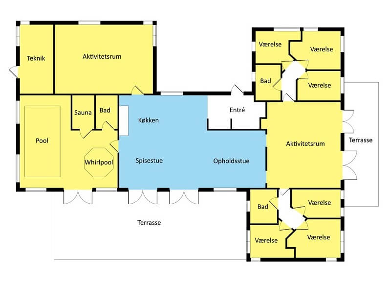 Grundriss Ferienhaus LHU642