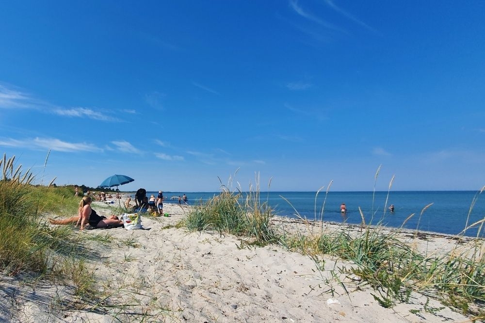 Stranden nær luksushus nr. 320.