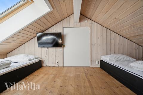 Nogle af de 22 sovepladser findes på hemsen i luksushus nr. 192