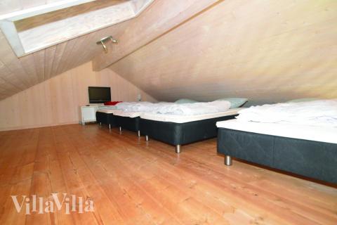 Nogle af de 20 sovepladser findes på hemsen i luksushus nr. 194