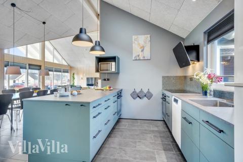 Velindrettet køkken i luksushus nr. 260 i Sydjylland.