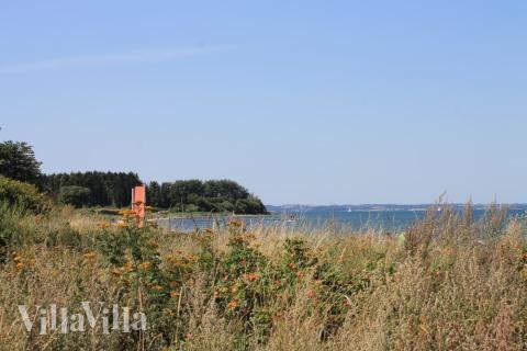 Den dejlige strand nær luksushus 281 ved Sydjylland.