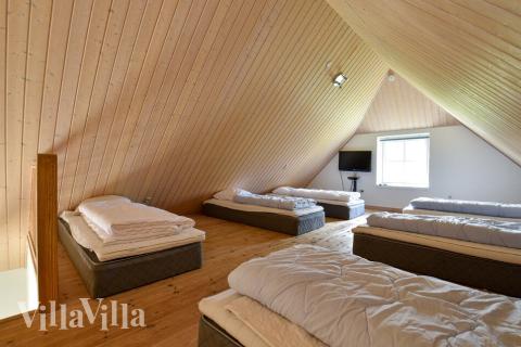 Nogle af de 24 sovepladser findes på hemsen i luksushus nr. 146