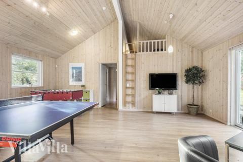 Luksushus 197 til 22 personer byder på et stort aktivitetsrum med bl.a. billard og dart