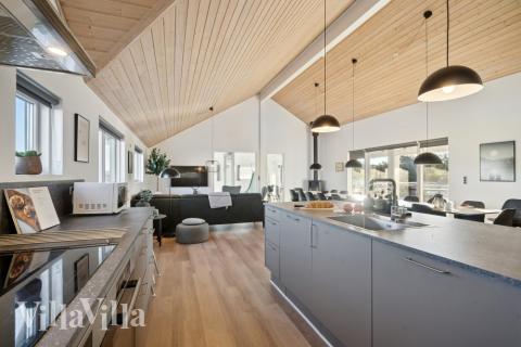 Velindrettet køkken i luksushus nr. 176 i Vestjylland.