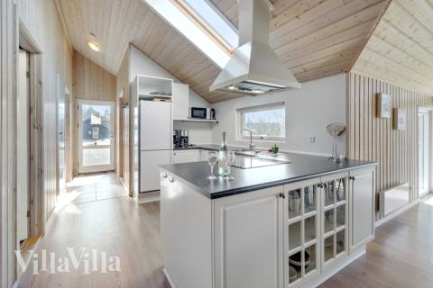 Velindrettet køkken i luksushus nr. 232 i Lolland/Falster/Møn.