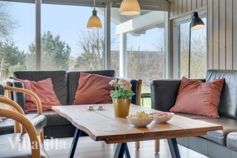 Sofahjørnet i luksushus 232 i Lolland/Falster/Møn.