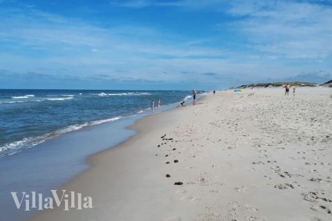 Den dejlige strand nær luksushus 292 ved Vestjylland.