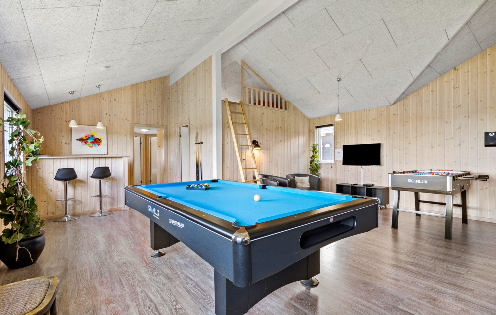 Ud over de mange timer, man kan bruge i husets pool-afdeling, så byder luksushus 294 også på billard/bordtennis og dart