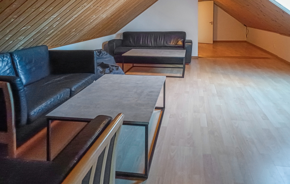 Nogle af de 18 sovepladser findes på hemsen i luksushus nr. 84