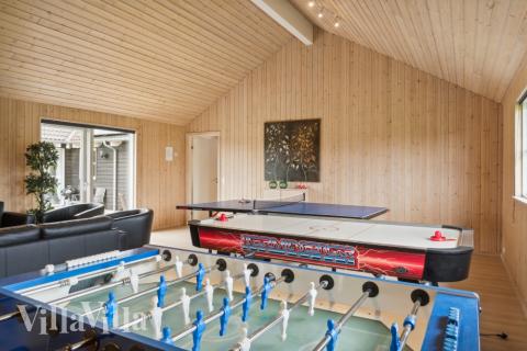 Luksushus 202 til 24 personer byder på et stort aktivitetsrum med bl.a. billard og dart