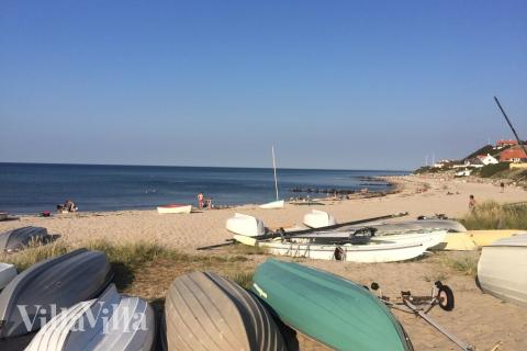 Den dejlige strand nær luksushus 276 ved Nordsjælland.