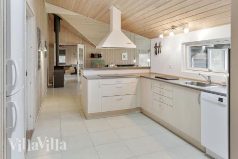 Velindrettet køkken i luksushus nr. 159 i Lolland/Falster/Møn.