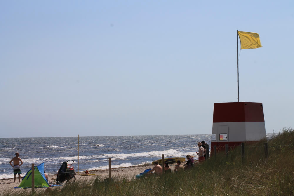 Stranden nær luksushus nr. 222.