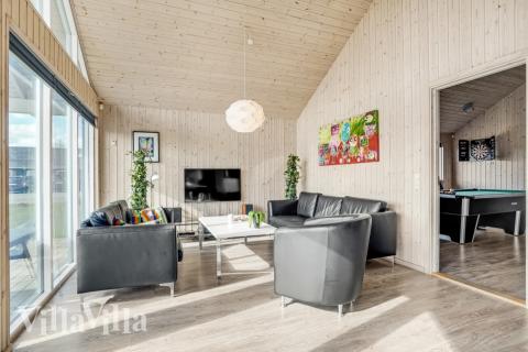 Sofahjørnet i luksushus 299 i Lolland/Falster/Møn.