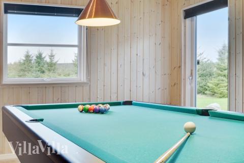 Ud over de mange timer, man kan bruge i husets pool-afdeling, så byder luksushus 206 også på billard/bordtennis og dart