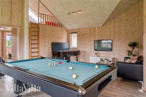 Luksushus 306 til 16 personer byder på et stort aktivitetsrum med bl.a. billard og dart