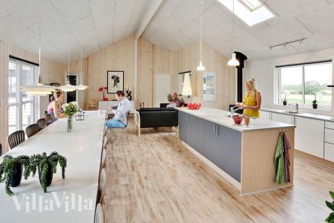 I stuen kan alle husets gæster samlet nyde ferien