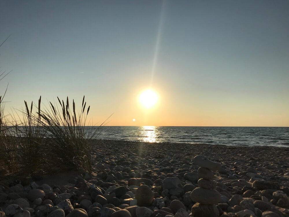 Stranden nær luksushus nr. 321.