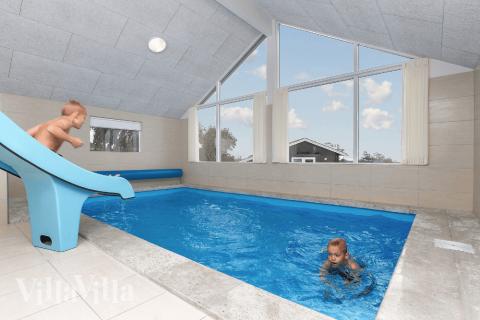 Den lækre pool i luksushuse nr. 327 til 14 personer