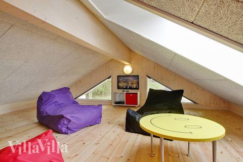 Nogle af de 24 sovepladser findes på hemsen i luksushus nr. 330