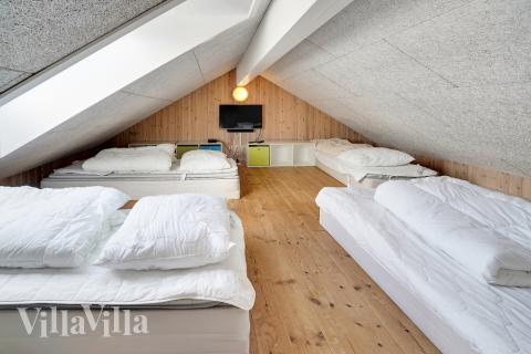 Nogle af de 16 sovepladser findes på hemsen i luksushus nr. 338