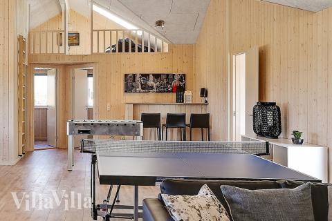 Dyst i sommerhusets aktivitetsrum, når I besøger luksushus nr. 343 i Lolland/Falster/Møn.