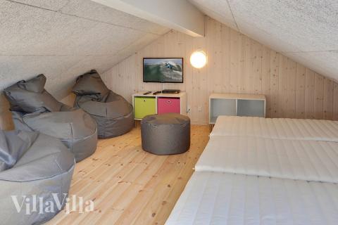 Nogle af de 16 sovepladser findes på hemsen i luksushus nr. 344